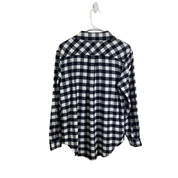 Peloton Buffalo Plaid High LowButton Front Shirt - Picture 4 of 7